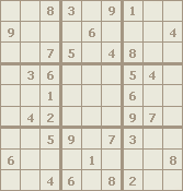 An easy Sudoku